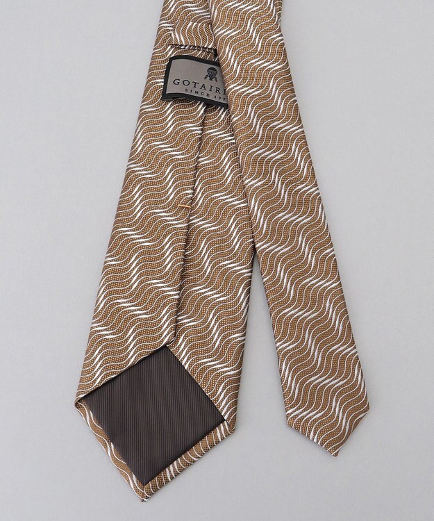 GOTAIRIKU GOTAIRIKU別注【MANTERO/マンテロ】ネクタイ_ウェイブ ベージュ系4