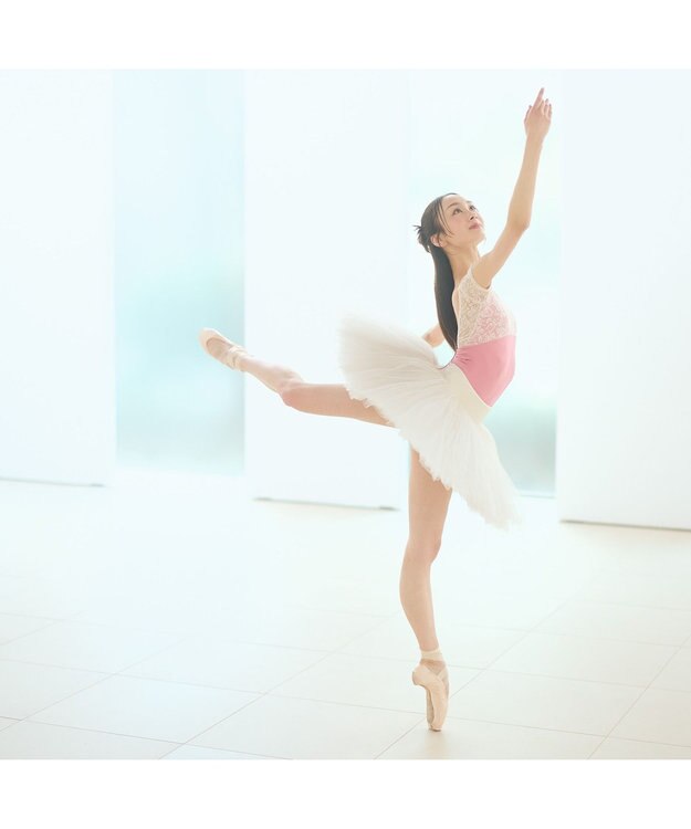 Chacott 【MAY NAGAHISA】キャップスリーブレオタード チェリーピンク