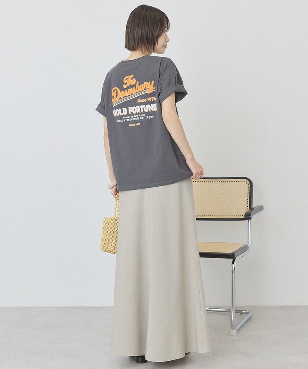 AMERICAN HOLIC サガラ刺繍Ｔシャツ Charcoal Gray