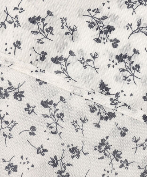 J.PRESS LADIES 【洗える】 スパンローンフラワー ボリュームスリーブ ブラウス ホワイト系5