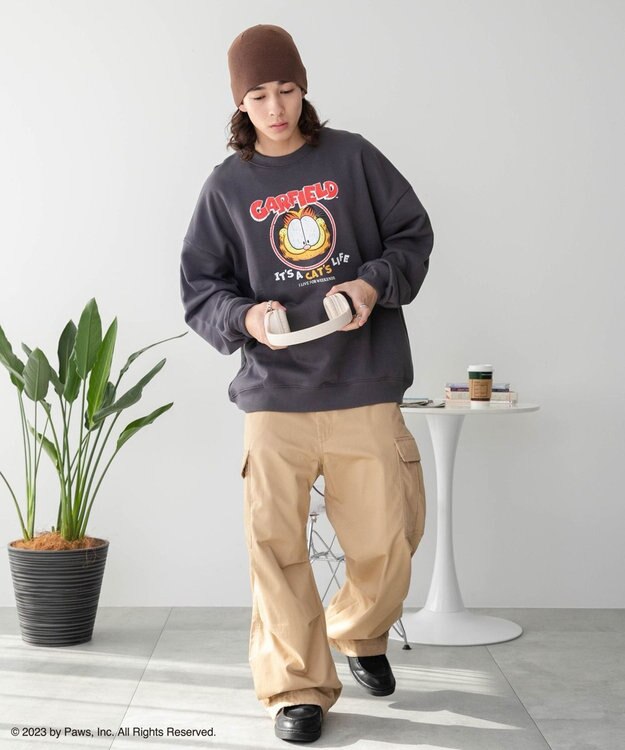 WEGO 【ユニセックス着用ITEM】別注GARFIELDプルオーバー 柄2