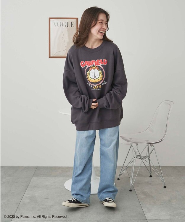 WEGO 【ユニセックス着用ITEM】別注GARFIELDプルオーバー 柄2