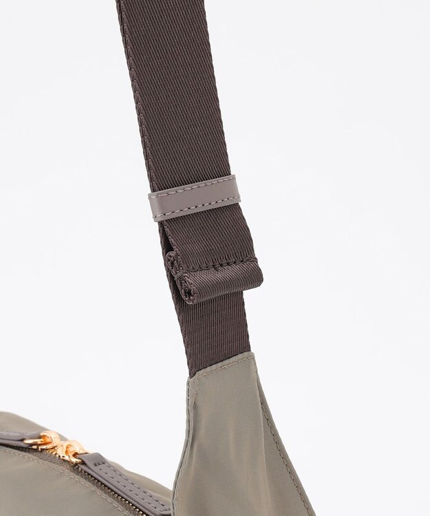 LA BAGAGERIE メタルバックル　ボックスショルダー　SSサイズ グレージュ