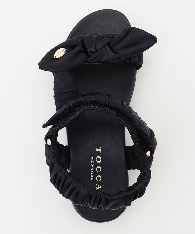 TOCCA RIBBON KNOT SPORTS SANDALS サンダル ブラック系