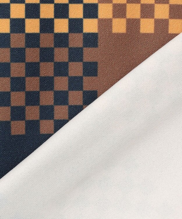 23区GOLF 【WOMEN】【吸水速乾・UVケア】 チェック柄プリント 長袖シャツ イエロー系3