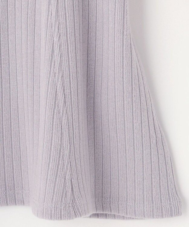 組曲 KIDS 【90-100㎝】バイカラーニットソー ワンピース ライトグレー系