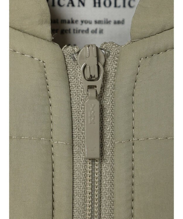 AMERICAN HOLIC キルポカスクエアステッチキルトコート Beige