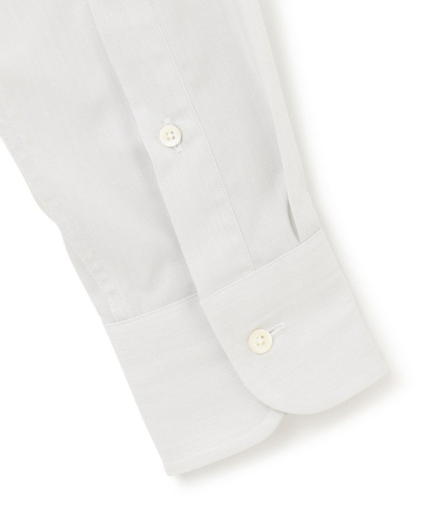 J.PRESS MEN 【KING SIZE】【PREMIUM PLEATS / 形態安定】エンドオンエンド シャツ / B.D. ライトグレー系