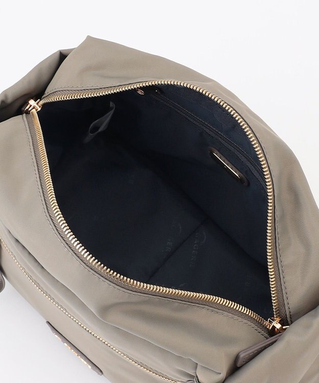 LA BAGAGERIE メタルバックル　ボックスショルダー　SSサイズ グレージュ