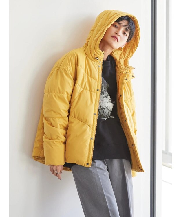 AMERICAN HOLIC キルポカカラフルポケッタブルフードコート Yellow