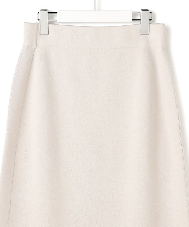 ICB L 【洗える】 シンセティックダブルフェイス ニットタイトスカート トープ系