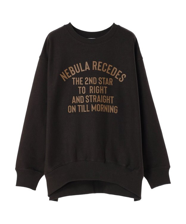 AMERICAN HOLIC ネップ裏毛ロゴスウェット Brown