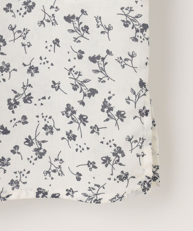 J.PRESS LADIES L 【洗える】 スパンローンフラワー ボリュームスリーブ ブラウス ホワイト系5