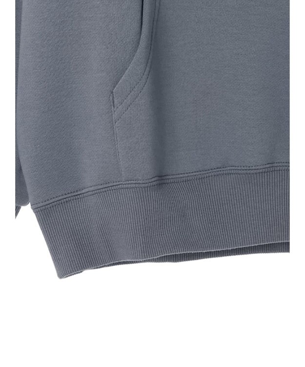 Green Parks ムジークタイガー／裏起毛刺しゅうフーディー Blue Gray