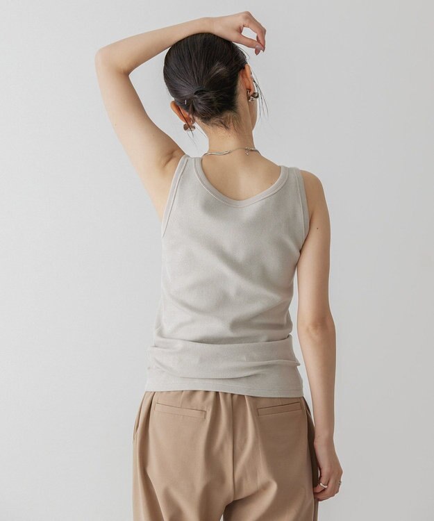 AMERICAN HOLIC ラメテレコタンクトップ Ivory