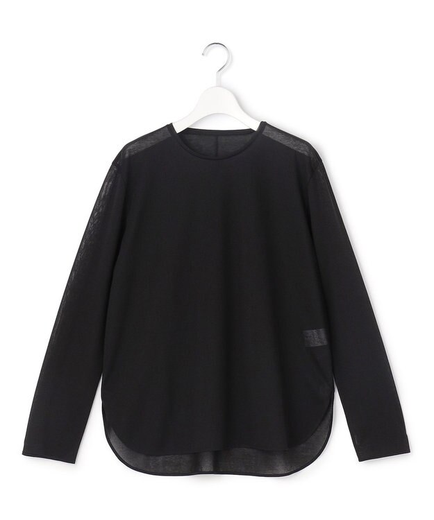 23区 L 【先行予約】シアー ロングスリーブ Tシャツ ブラック系