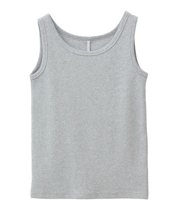 AMERICAN HOLIC ラメテレコタンクトップ Light Gray Mixture