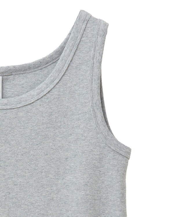 AMERICAN HOLIC ラメテレコタンクトップ Light Gray Mixture