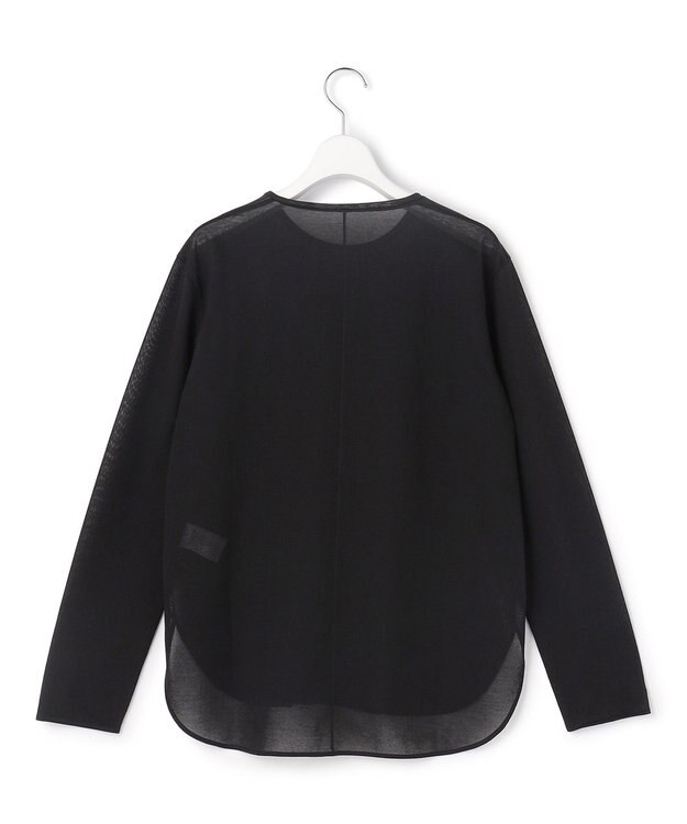 23区 L 【先行予約】シアー ロングスリーブ Tシャツ ブラック系
