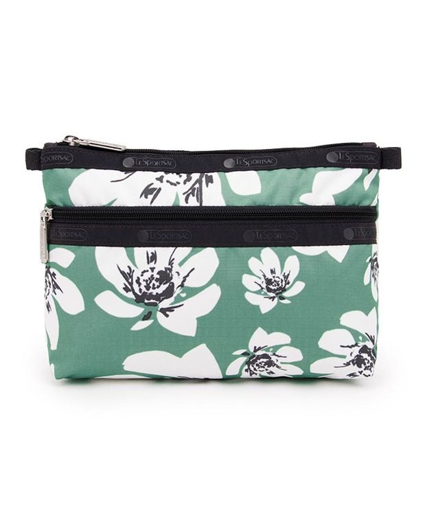 LeSportsac COSMETIC CLUTCH/トロピカルガーデングリーン トロピカルガーデングリーン