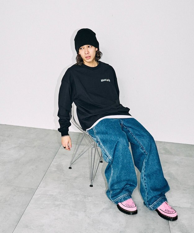 WEGO 別注NEWJACKグラフィックロンT ブラック