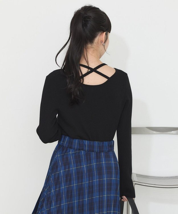 earth music&ecology ホルターネックプルオーバー Black