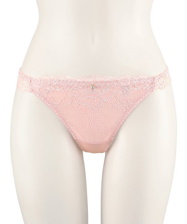 San-ai Resort（三愛水着楽園） 【northerly bra フィットシリーズ 谷間メイク】 カシュクールレースモールド Tバックショーツ M 【northerly】 ピンク