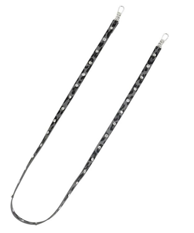 WEGO ビジューハトメストラップ ブラック