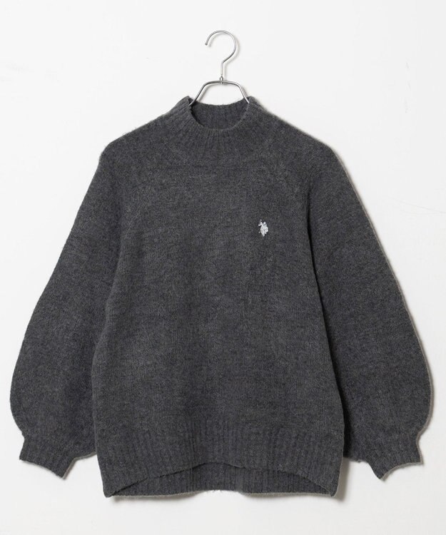 WEGO U.S POLO ASSN.ハイネックセーター 杢グレー