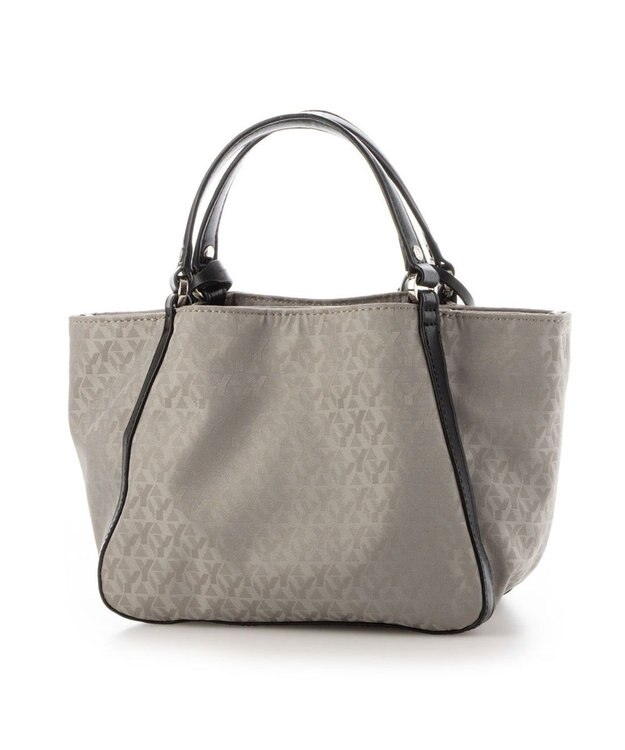 Y'SACCS モノグラム×リサイクルレザー 2WAYミニマムトート グレージュ