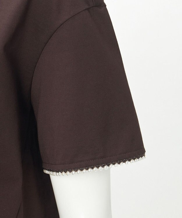 23区 L 【R(アール)】プレミアムコットンジャージー ドロスト カットソー ダークブラウン系