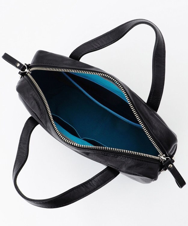 YUSHI 【本革/2way】NUANCE - BOSTON SHOULDER 本革 ボストンショルダー ブラック