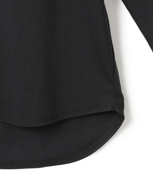J.PRESS YORK STREET 【WOMEN】ラウンドヘム ロングスリーブTシャツ ブラック系