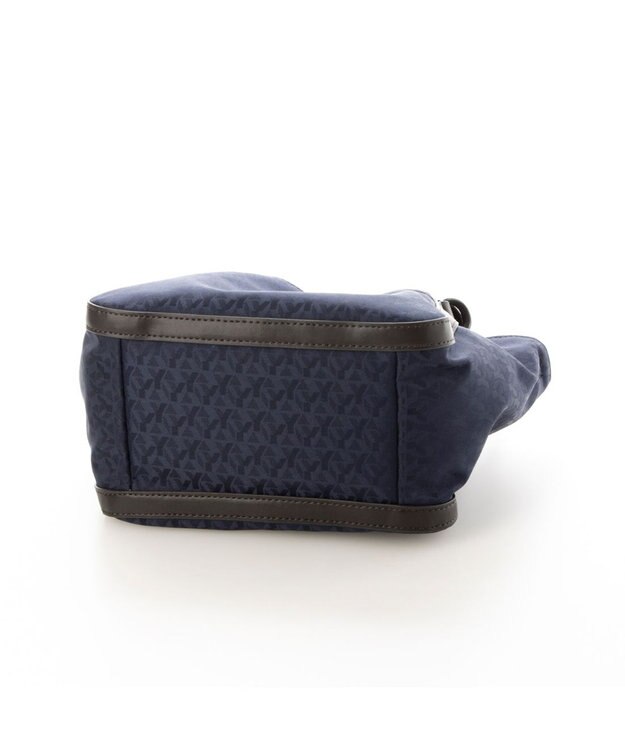 Y'SACCS モノグラム×リサイクルレザー 2WAYミニマムトート ネイビー