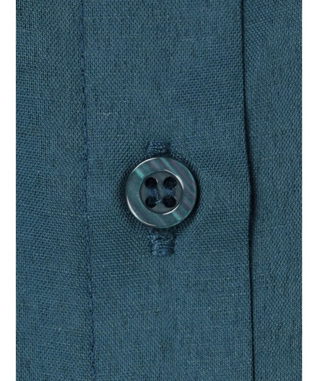 Green Parks ミディ丈半袖シャツワンピース Green