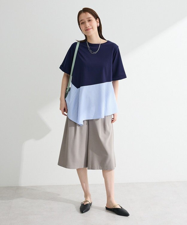 Green Parks 華やぎカットソー（アシメヘム） Off White