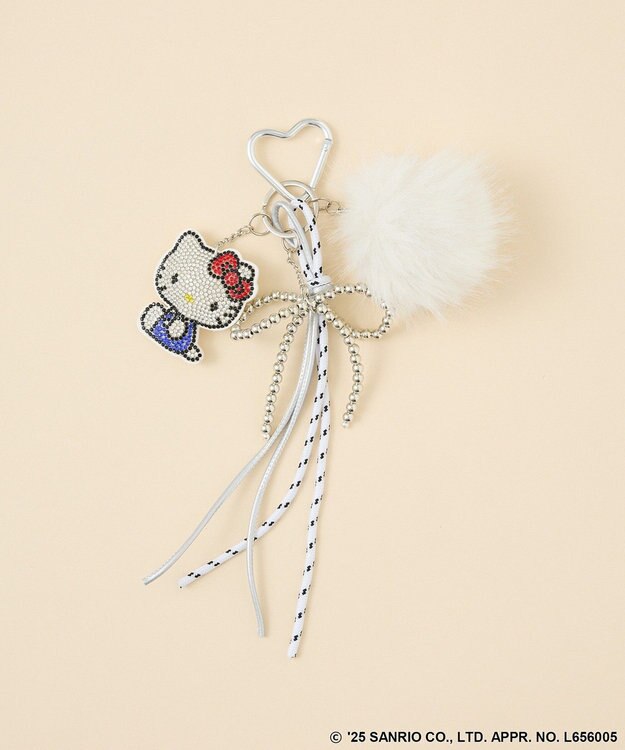 Green Parks キラキラファーチャーム White