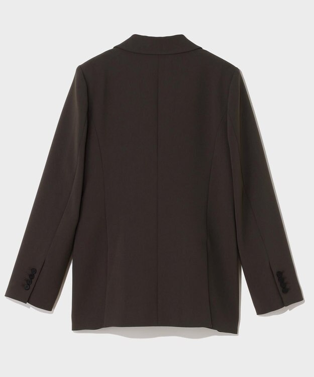 GRACE CONTINENTAL サテンボウ付テーラードジャケット ブラウン