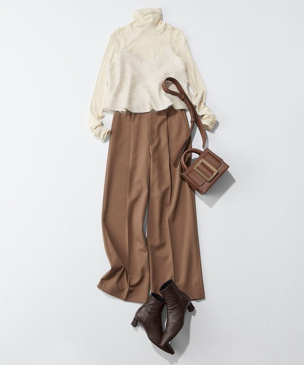 uncrave 【手洗い可】フリンジ ジャガード ビスチェ（uncrave STANDARD） エクリュ