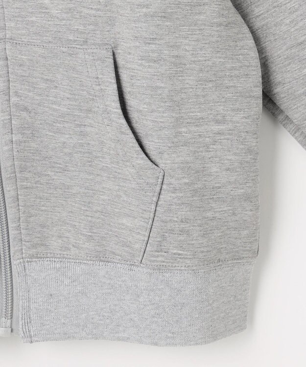 J.PRESS KIDS 【100-130cm】ダンボールニット ロゴ パーカー トップグレー