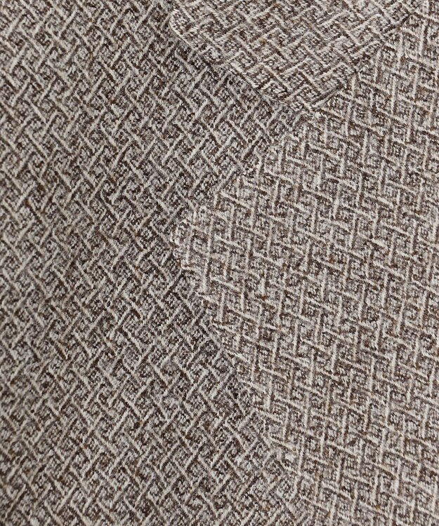 GOTAIRIKU 【DELFINO】ナポリジオメトリックツイード ジャケット_ブラウン ベージュ系8