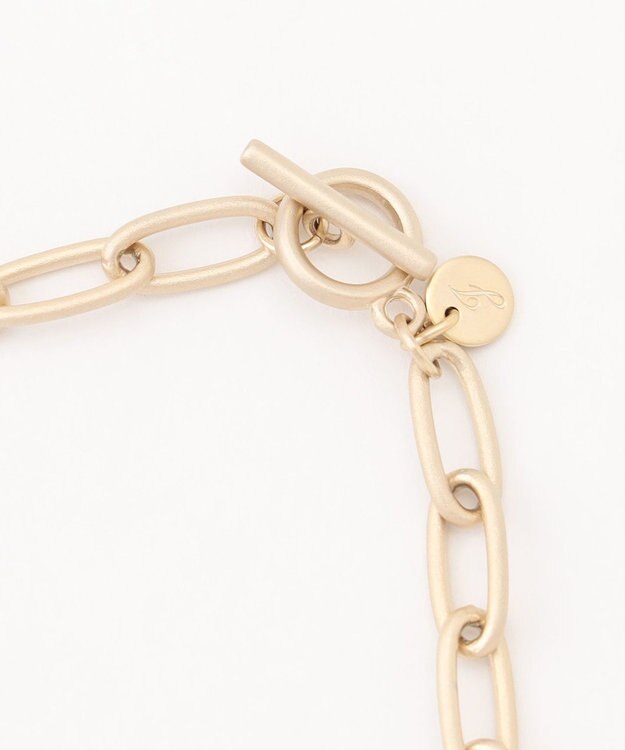 自由区 ウォーターバッファローパーツ ネックレス マットゴールド系