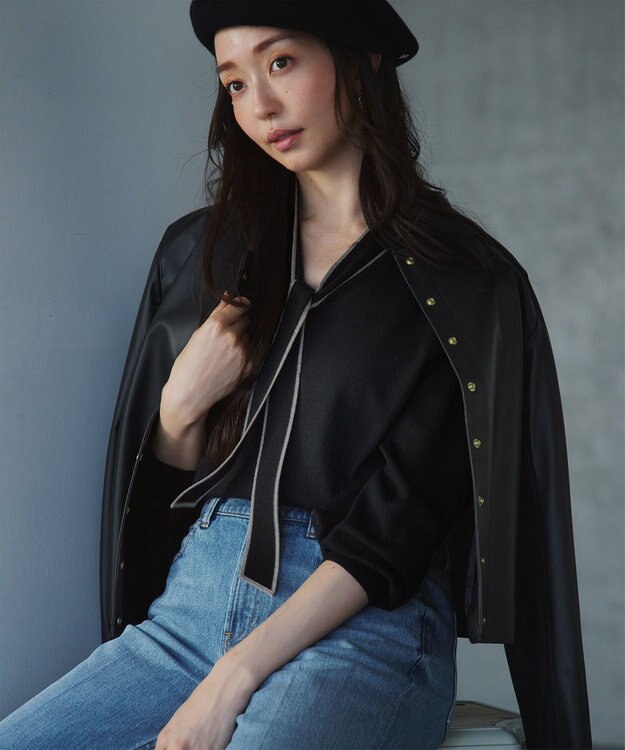 23区 バスク ベレー帽 ブラック系