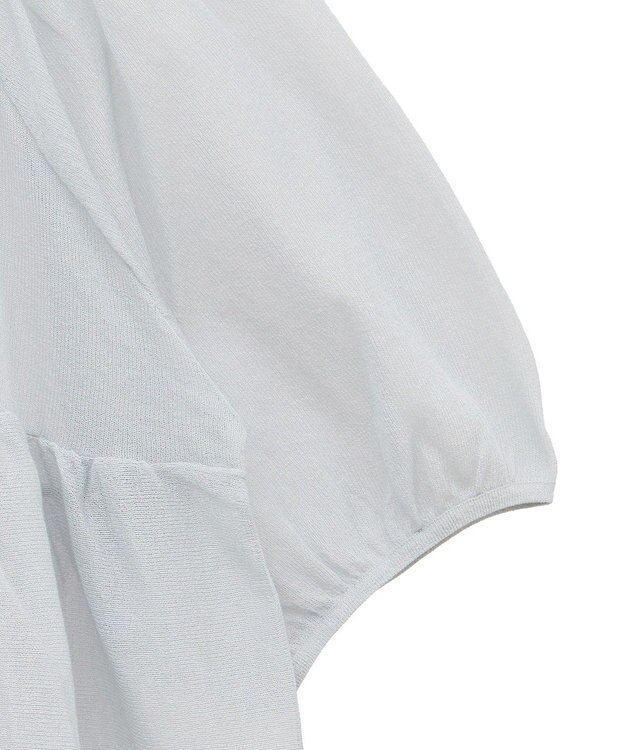 AMERICAN HOLIC シアーパフスリーブニットプルオーバー Light Blue