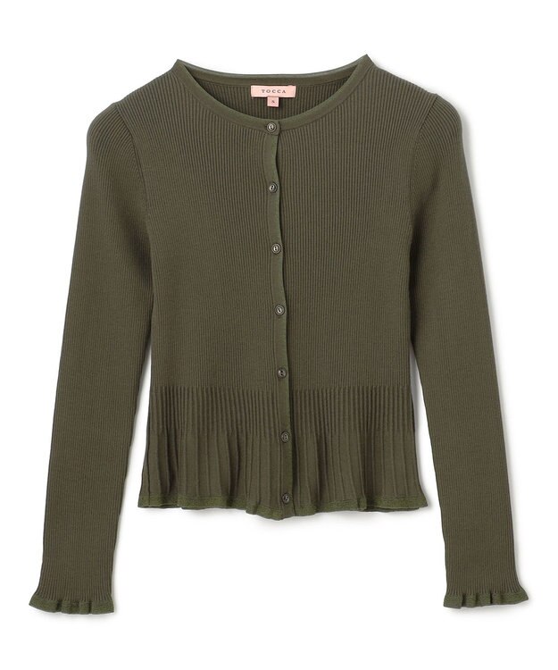 TOCCA 【洗える】RESONATE カーディガン カーキ系