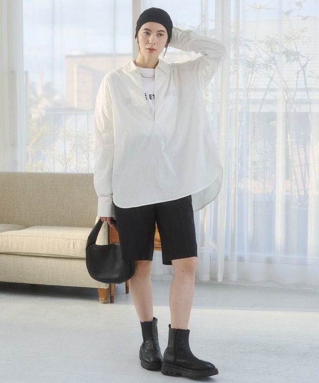 WEGO 【ANGIE VINTAGE】スキッパーシャツ ホワイト