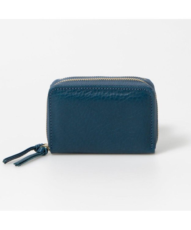 UNBILLION ペルケ perche / イタリアンレザー・ジャバラカードキーケース ブルー