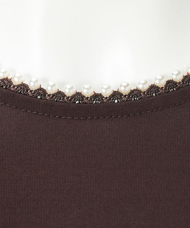 23区 L 【R(アール)】プレミアムコットンジャージー ドロスト カットソー ダークブラウン系