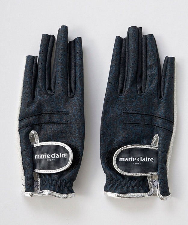 FILA GOLF／marie claire 【marie claire SPORT】 mc柄両手グローブ ネイビー