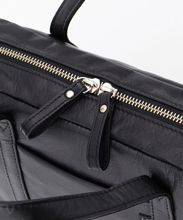 YUSHI 【本革/2way】NUANCE - BOSTON SHOULDER 本革 ボストンショルダー ブラック